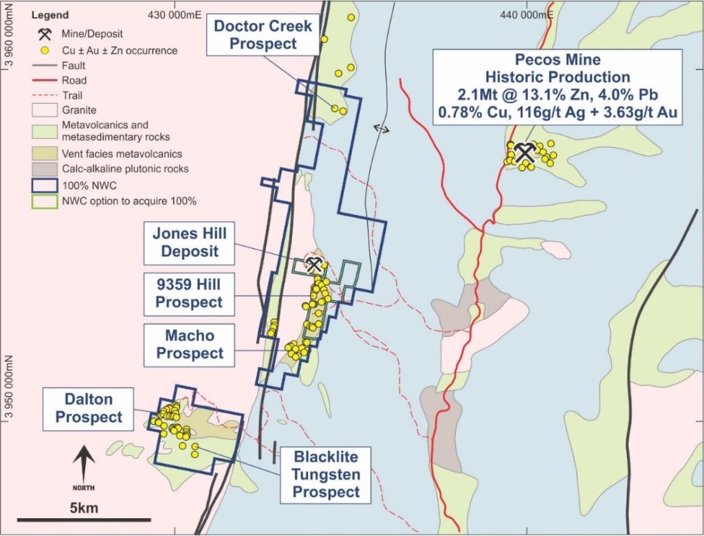 Tererro Copper-Gold-Zinc VMS Project, New Mexico, USA – New World